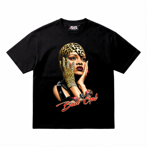 RIHANNA CHEETAH GRAPHICS T-SHIRT
