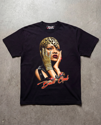RIHANNA CHEETAH GRAPHICS T-SHIRT